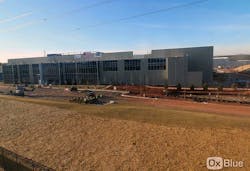 The first building at the Vantage Data Centers campus in Ashburn, Virginia. (Photo: Vantage Data Centers and OxBlue)