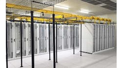 Cabinets inside a data hall in an EdgeConneX data center facility. (Photo: EdgeConneX)