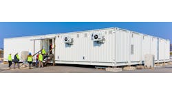 Prefabricated modular data center.