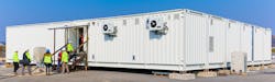 Prefabricated modular data center.